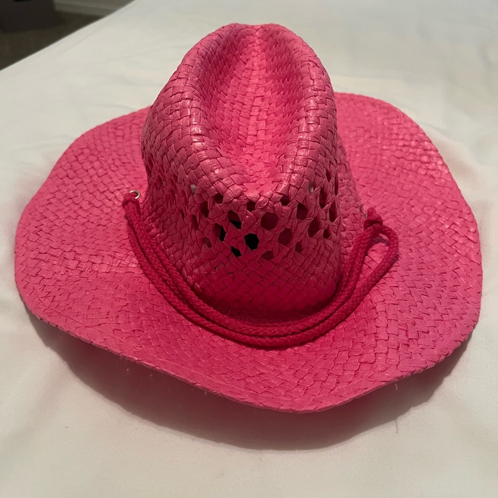 Pink cowboy hat